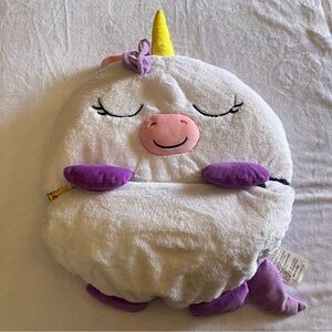 Happy Nappers Pillow Sleepy Sack Comfy Cozy 54” x 20” Arianna Unicorn Rainbow